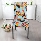 Rooster Chicken Cock Snowfalke Dining Chair Slipcover