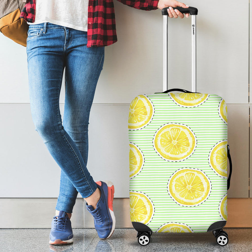 Slice Of Lemon Pattern Luggage Covers