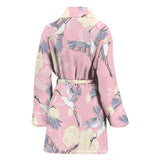 Japanese Crane Rose Pattern Women'S Bathrobe