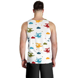 Colorful helicopter pattern Men Tank Top