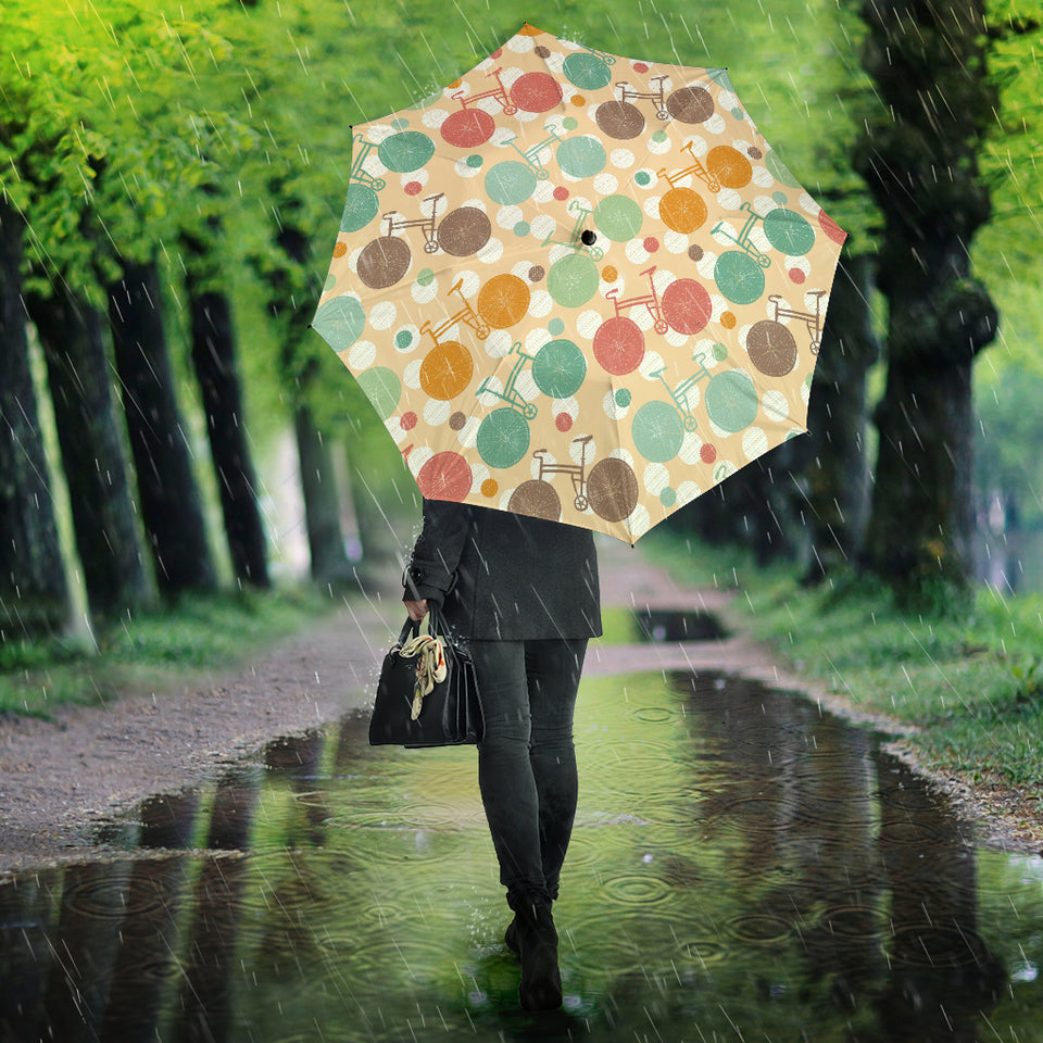 Bicycle Pattern Print Design 01 Umbrella