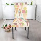 Ice Cream Cone Pattern Dining Chair Slipcover