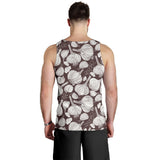 Garlic bulb dark background Men Tank Top