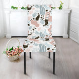 Cute Mermaid Pattern Dining Chair Slipcover