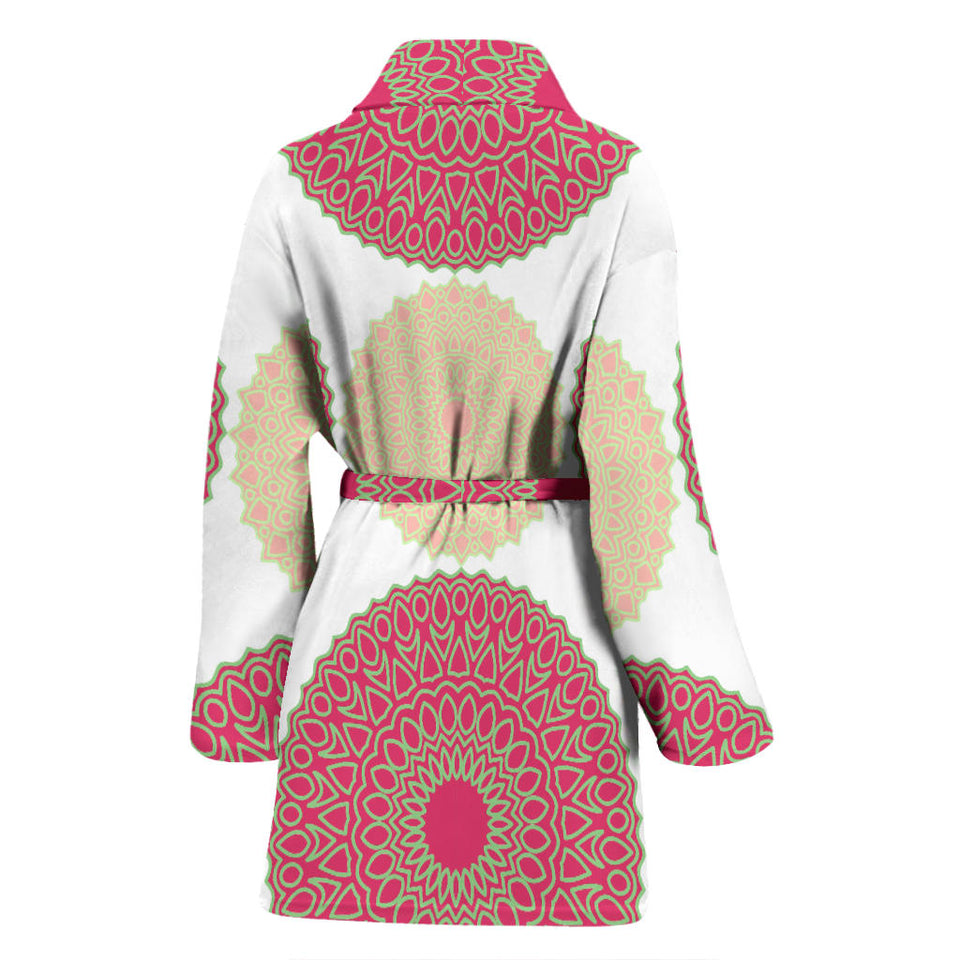 Circle Indian Pattern Women'S Bathrobe
