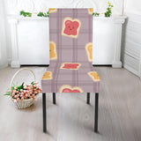 Bread Toast Pattern Print Design 05 Dining Chair Slipcover