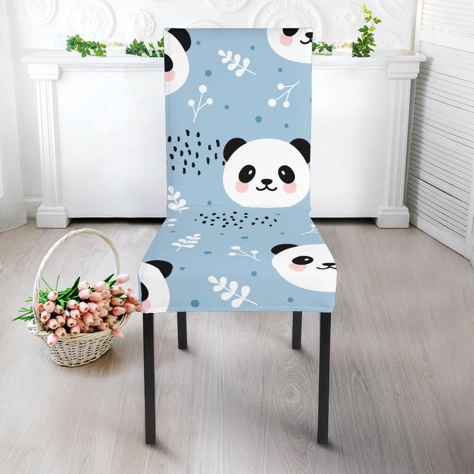 Cute Panda Pattern Dining Chair Slipcover