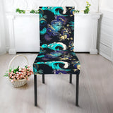 Dragon Sea Wave Pattern Dining Chair Slipcover