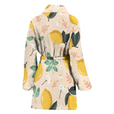 Lemon Flower Leave Pattern Women'S Bathrobe