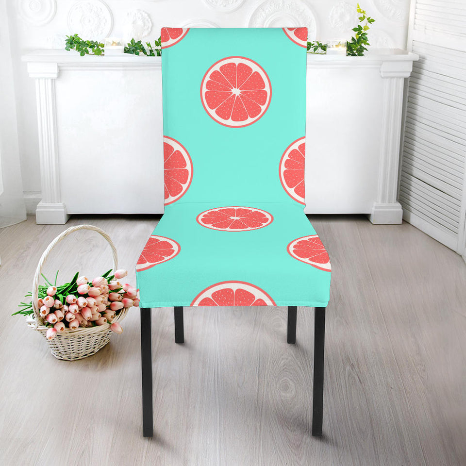 Grapefruit Green Background Dining Chair Slipcover