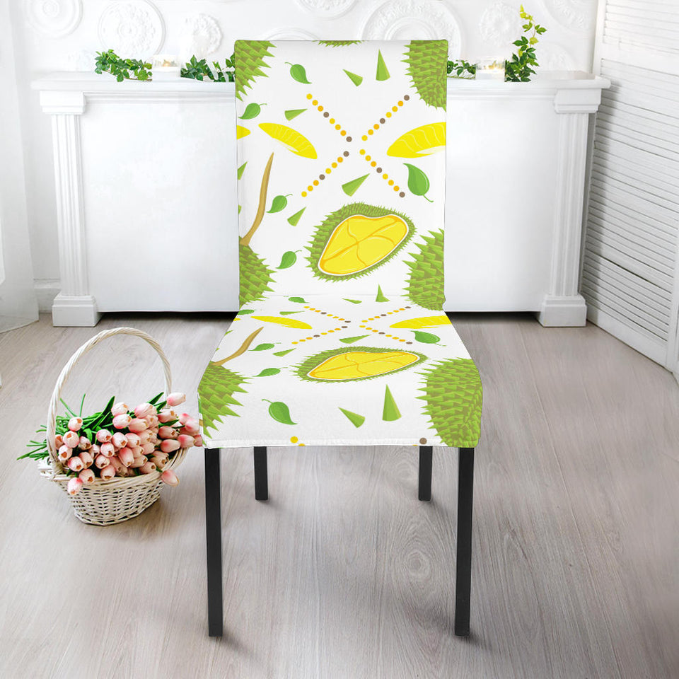 Durian Pattern Background Dining Chair Slipcover
