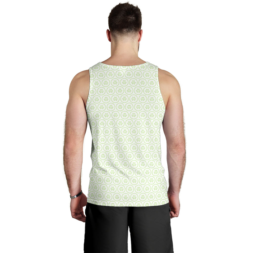 Cucumber pattern background Men Tank Top