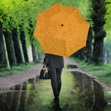 Orange Traditional Indian Element Pattern Umbrella