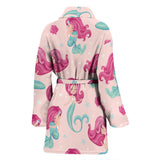 Cute Little Mermaid Pattern Women'S Bathrobe