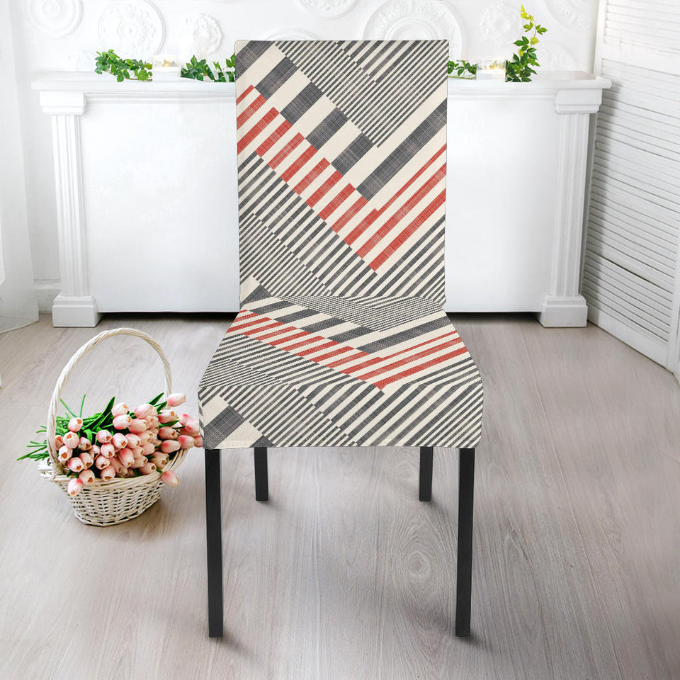 Zigzag Chevron Striped Pattern Dining Chair Slipcover