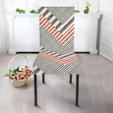 Zigzag Chevron Striped Pattern Dining Chair Slipcover