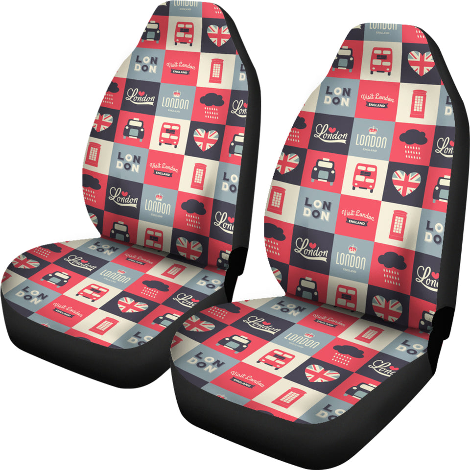British Pattern Print Design 05 Universal Fit Car Seat Covers