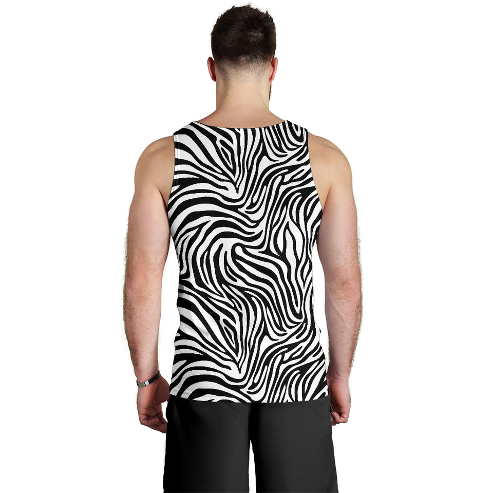 Zebra skin pattern Men Tank Top