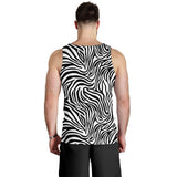 Zebra skin pattern Men Tank Top