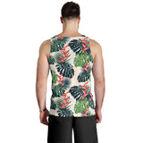heliconia flowers, palm and monstera leaves Men Tank Top