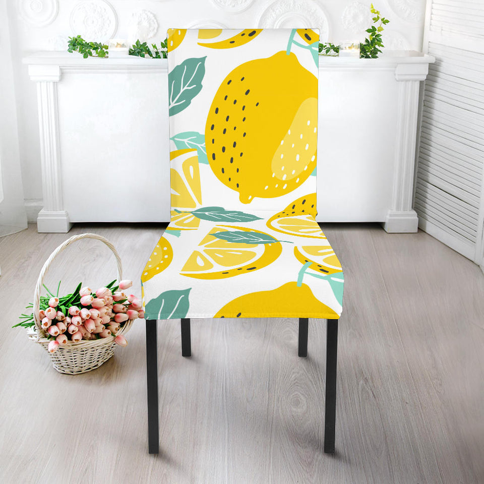 Lemon Design Pattern Dining Chair Slipcover