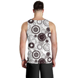 Classic vintage clock pattern Men Tank Top