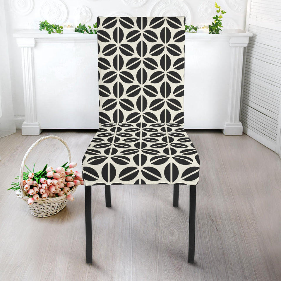 Coffee Bean Abstract Modern Pattern Dining Chair Slipcover