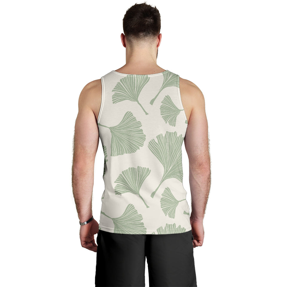 Ginkgo leaves pattern Men Tank Top