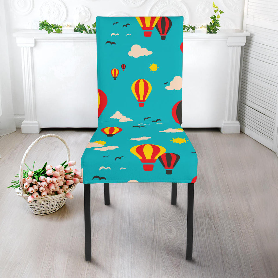 Hot Air Balloon Sky Pattern Dining Chair Slipcover