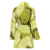 Sliced Kiwi Pattern Women'S Bathrobe