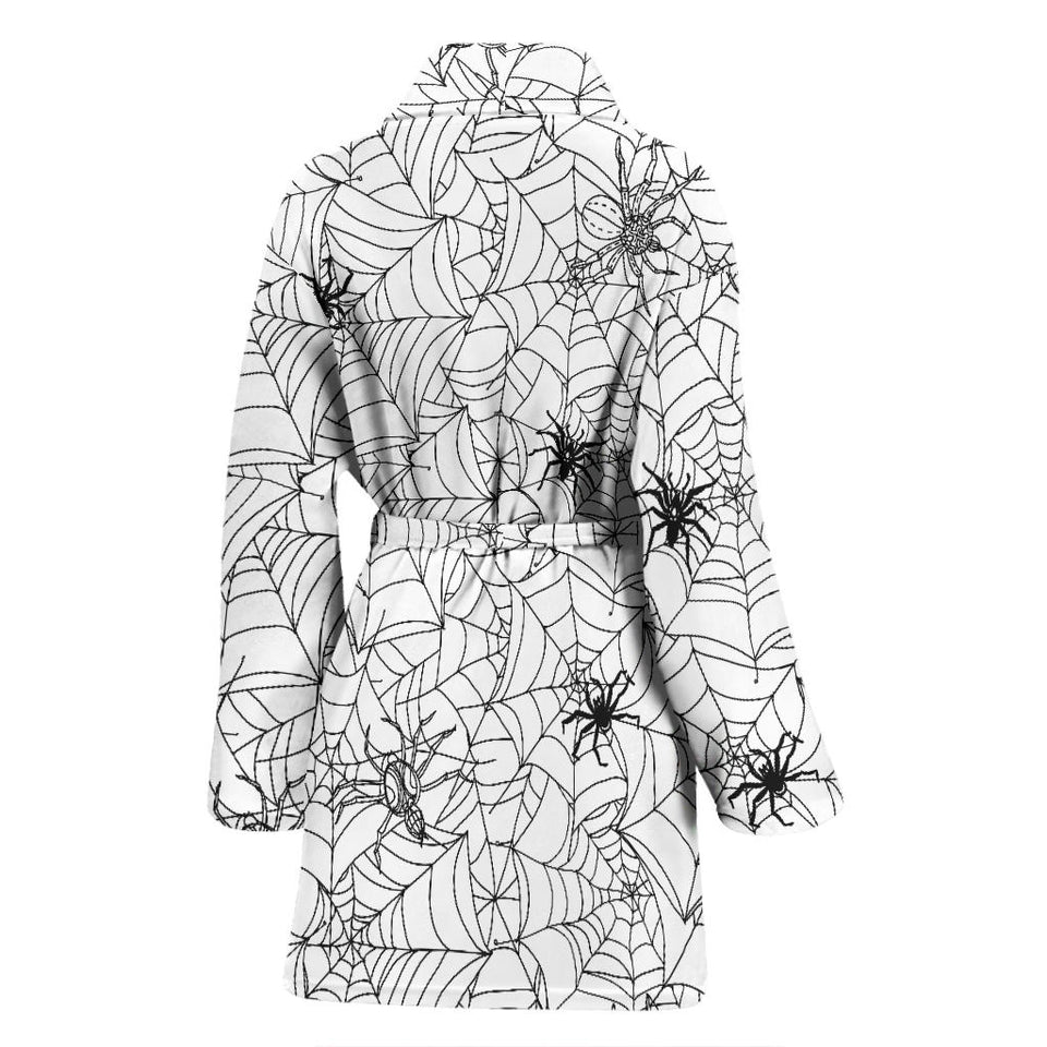 Spider Web Cobweb Pattern Women'S Bathrobe