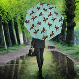 Horses Running Horses Rider Pattern Umbrella
