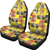 Camera Pattern Print Design 02 Universal Fit Car Seat Covers