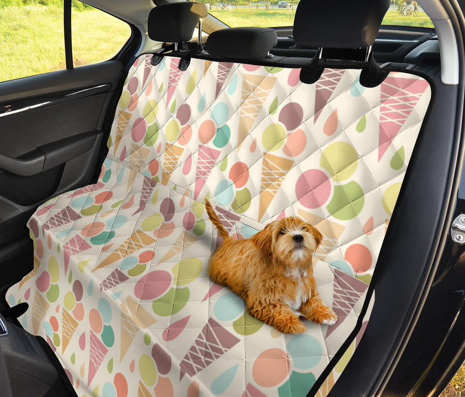 Ice Cream Cone Pattern Dog Car Seat Covers
