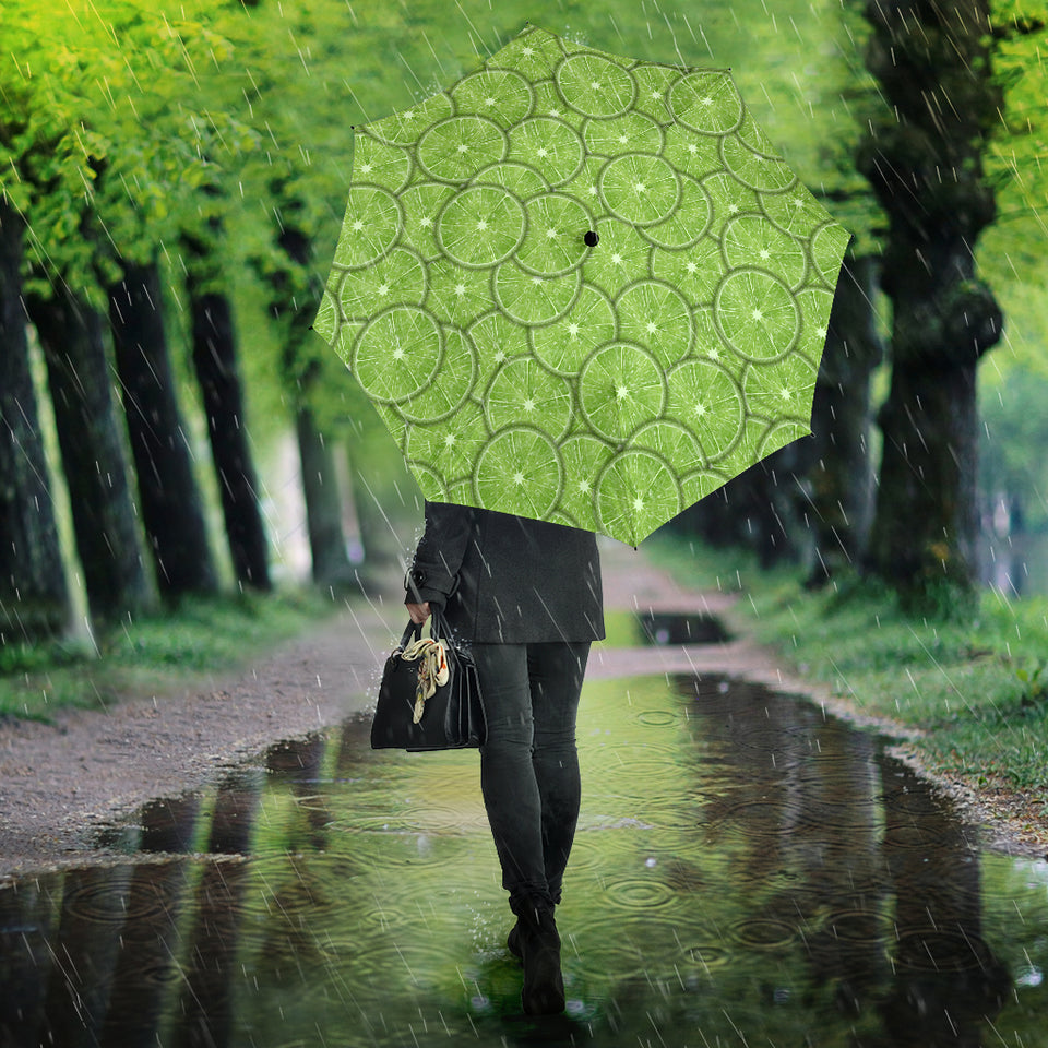 Slices Of Lime Pattern Umbrella