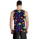 Colorful halloween background Men Tank Top