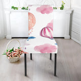 Watercolor Air Balloon Cloud Pattern Dining Chair Slipcover