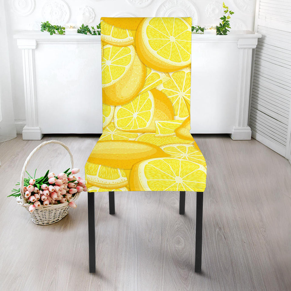 Lemon Pattern Dining Chair Slipcover