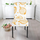 Hand Drawn Onion Pattern Dining Chair Slipcover