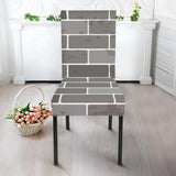 Brick Printed Pattern Print Design 05 Dining Chair Slipcover