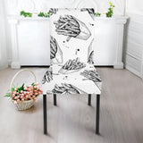 Hand Drawn French Fries Pattern Dining Chair Slipcover