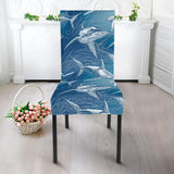 Shark Hand Drawn Dining Chair Slipcover