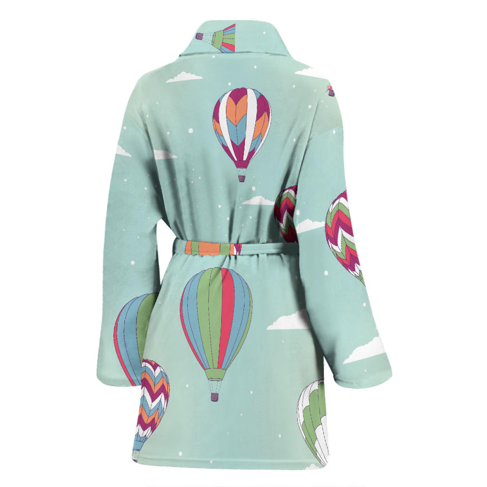Hot Air Balloon Design Pattern Women'S Bathrobe