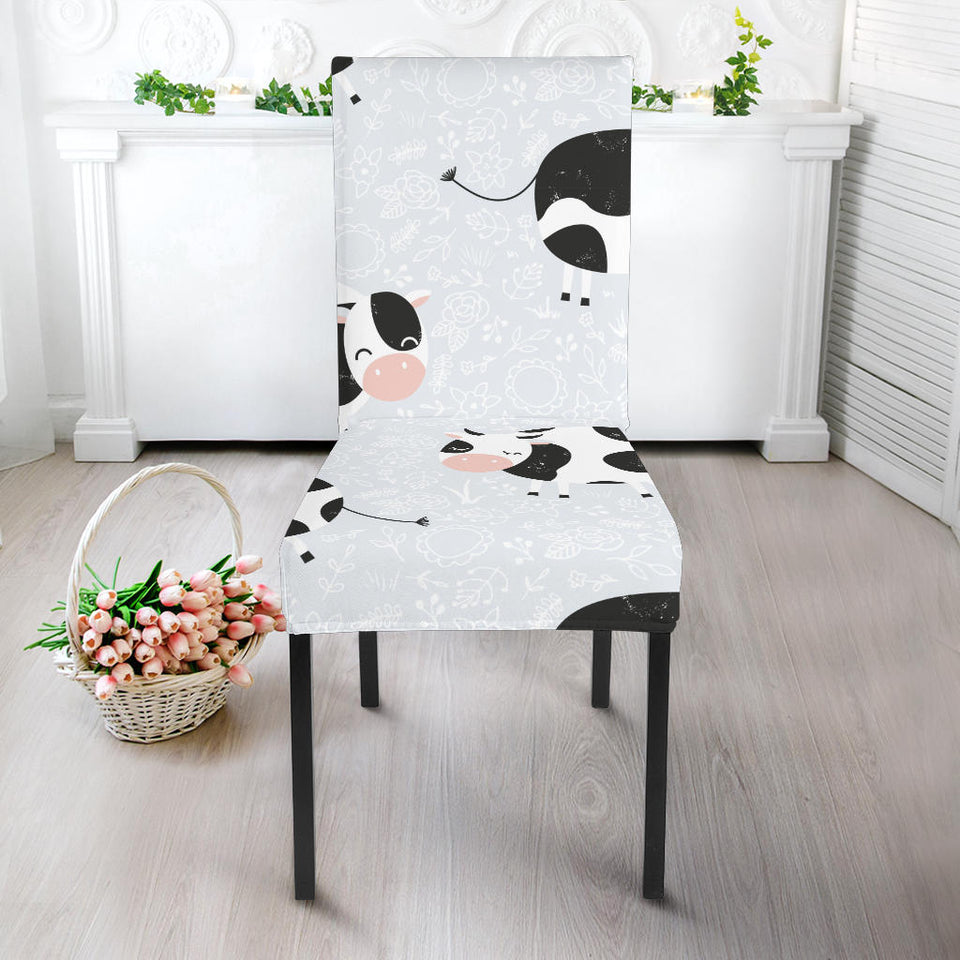 Cute Cows Pattern Dining Chair Slipcover