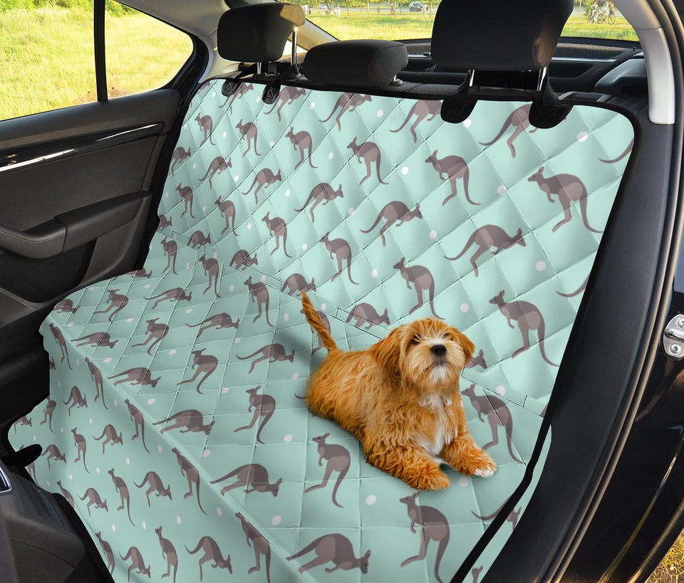 Kangaroo Pattern Background Dog Car Seat Covers