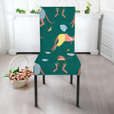 Kangaroo Leaves Pattern Dining Chair Slipcover