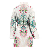 Square Floral Indian Flower Pattern Women'S Bathrobe