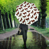 Horses Running Pattern Background Umbrella