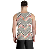 zigzag chevron striped pattern Men Tank Top
