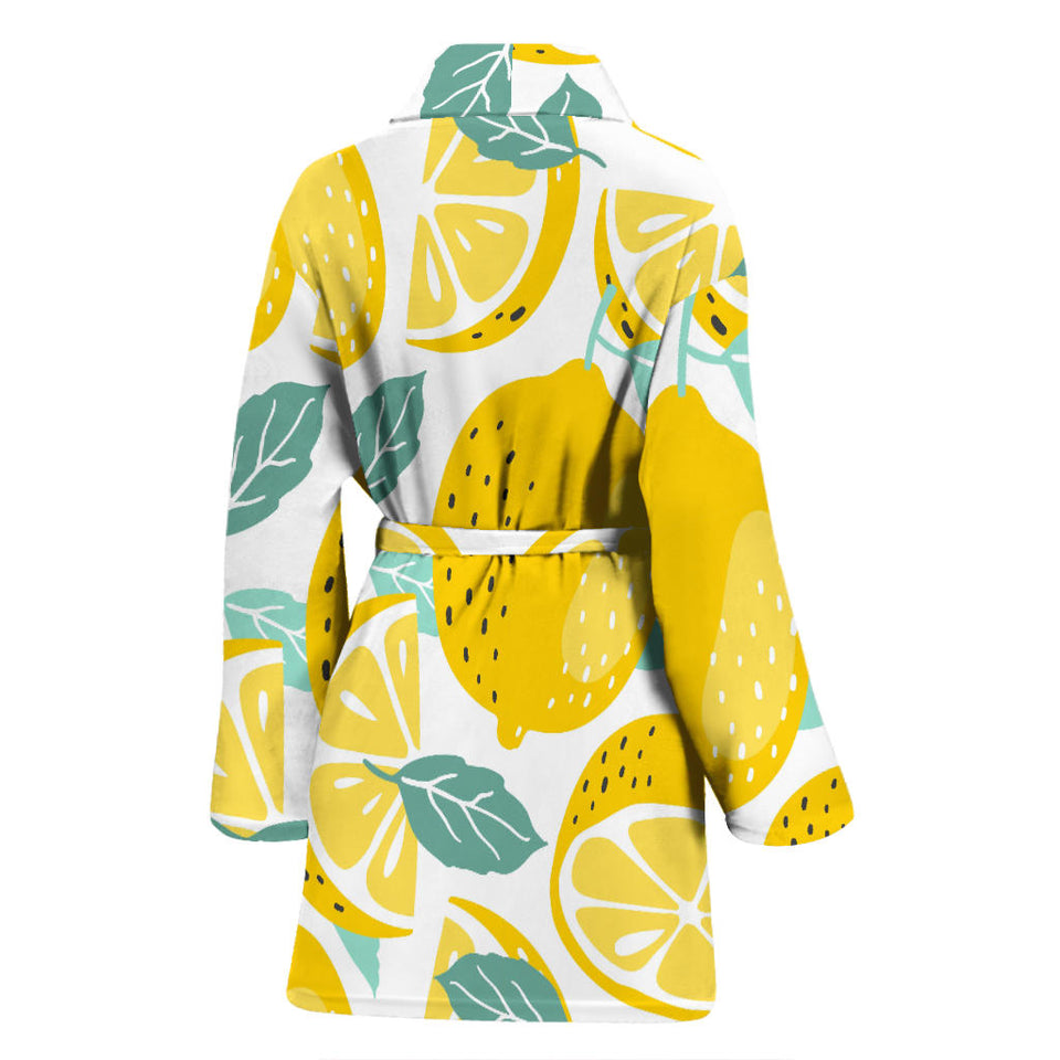 Lemon Design Pattern Women'S Bathrobe